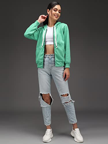 Image of eKools� Women's Fleece Winters Hoodie Sweatshirt Zipper with Pockets (Flee1 Series)