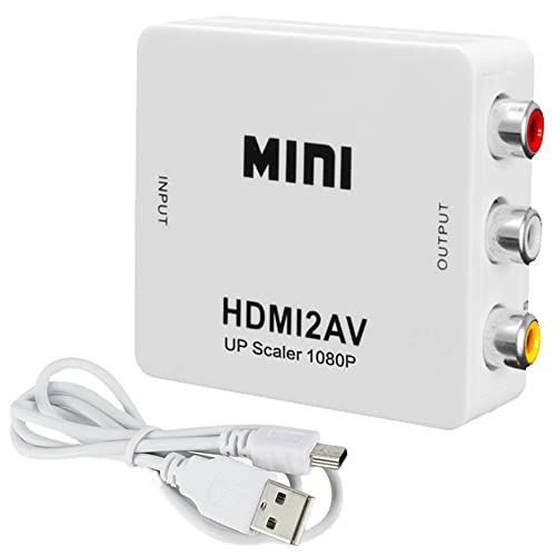 HDMI to AV Ro[^[ HDMIAVo RCAϊA_v^1080PΉ ] hdmiT|[g鋌erlbg[NZbggbv{bNX ^ R|Wbg USBd BDv[[/ PS4/ PS3 /J[irȂǑΉ