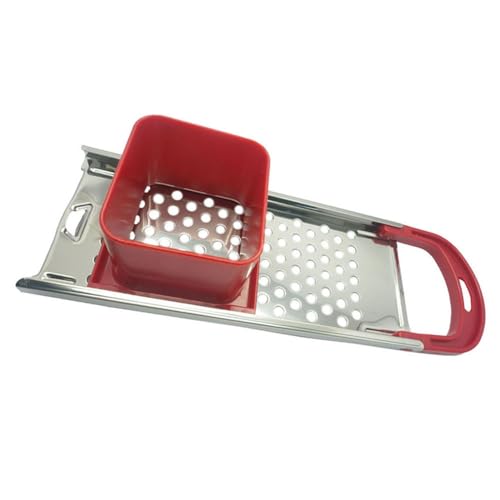 Stainless Steel Spaetzle Maker, Spaetzle Noodle Grater, Dumpling Pasta Maker, Homemade Spaetzle Cooking Tool (Red)