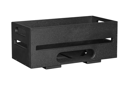 JFM Golf GB200BLK Recycled Plastic Black Range Ball Crate Dispenser (250 Balls)