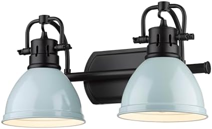 Golden Lighting 3602-BA2 BLK-SF Traditional, Matte Black
