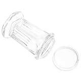 Hemobllo Labor Glas Färbegefäß mit Rundem Deckel Färbetank für 5 Objektträger Geeignet für Bildungsinstitutionen und Laborumgebungen