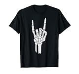 Skeleton Hand Shirt | Devil Horns Rock Hand Gesture Tee