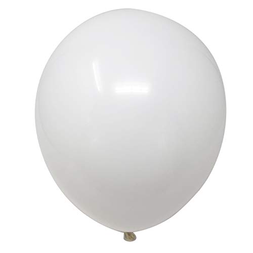 Allgala 100 ballons latex 9 po blanc grade hélium premium
