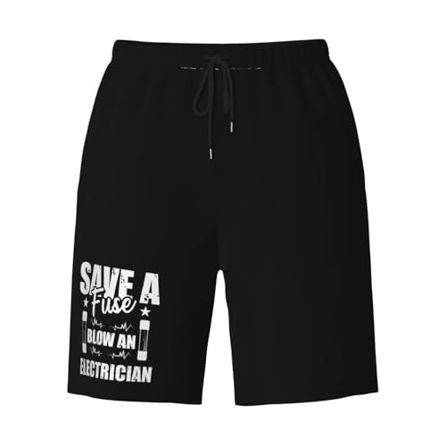 Save Fuse Blow an Electrician Mens Swim Trunks Quick Dry Board Shorts 7" - Hawaii Beach Swimwear3