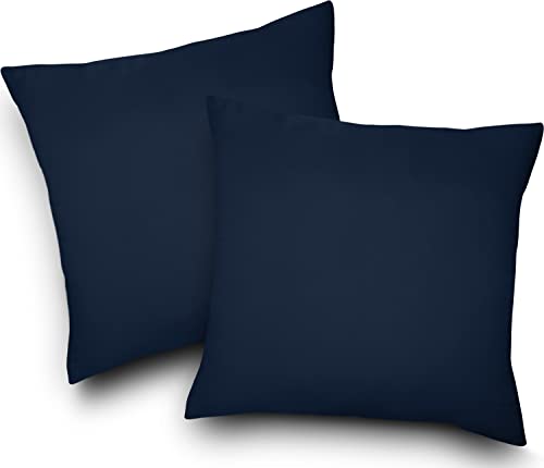 image for Utopia Bedding Throw Pillows Insert (Pack of 2, Navy) - 24 x 24 Inches