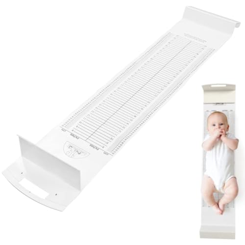 Uadme Tapis de Mesure pour Bébés, Règle de Croissance Bébé Infantomètre, Pliable et Lavable, pour les Nouveau-nés, Tout-Petit, Nourrisson