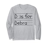 Funny Name D is for Debra Kindergarten Tag Kids