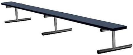 BSN BEPE21CB 21' Surface Mount Bench Without Back, Royal