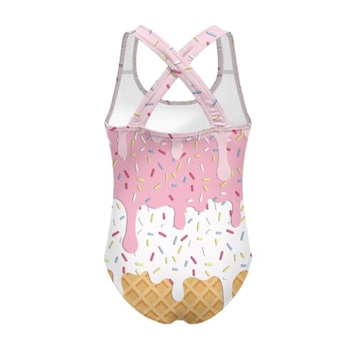 Image of Girls One Piece Swimsuit Teens Cross Back Summer Beach Wear for 5-14Y