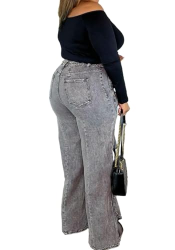 Vaceky Hollow Out Jeans Women Y2K Trendy High Waist Straight Leg Stretchy Summer Denim Pant4