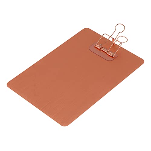 GRIRIW 1 Pc Férula A5 Note Portapapeles A5 Artículos De Arte Folio Con Portapapeles En Espiral Carpeta De Carpetas Acero Inoxidable Soporte Para Papel De Prueba Oficina Menú