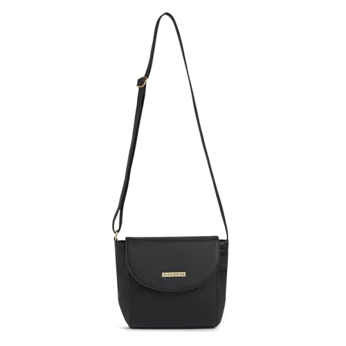 Image of Caprese Vani Medium Sling Bag for Women with Adjustable Strap, Zipper & Magnetic Button Closure | Versatile Handbag with Back Zip for Everyday Use, Travel, and Special Occasions
