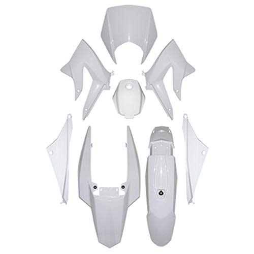 Carrosserie 50 a boite Derbi DRD 2011 pour remplacer carenage casse blanc 8 pieces