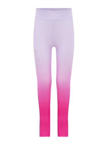 YiZYiF Kids Girls Gradient Shiny Dance Leggings High Waist Gymnastics Performance Tights Pants