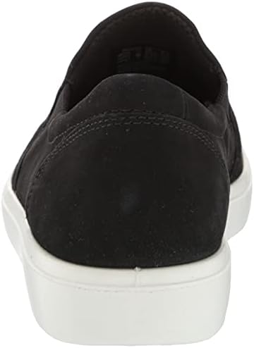 ECCO Women's Soft Classic Slip On Sneaker, Black Nubuck, 8-8.5 | Image 2