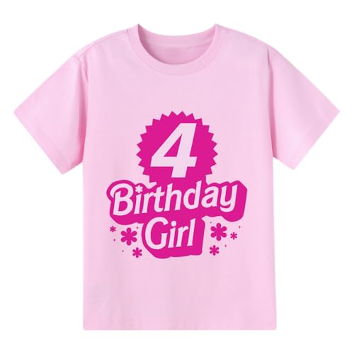 Image of Birthday Girl Shirt 2nd 3rd 4th 5th 6th Girls Happy Birthday Outfit Tshirts Girl Second B-Day Party Tee Tops Two