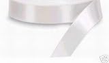 5/8" By 100yd Single Face Satin Ribbon-white