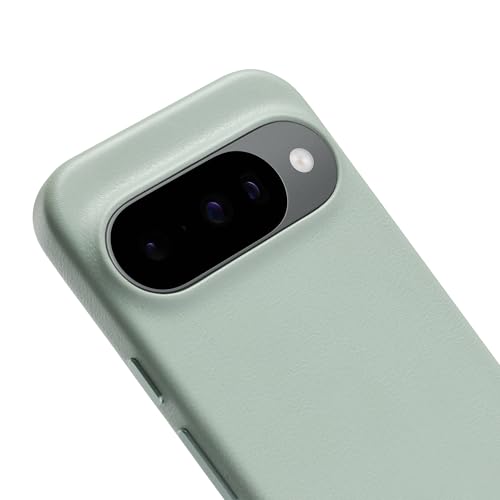 Coque en cuir Bellroy Pixel 10 Pro compatible charge sans fil Eucalyptus