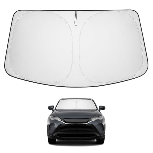 Image of Proadsy 2026 Upgrade Front Windshield Sun Shade Foldable Sunshade Protector Custom Fit 2021-2024 Venza, LE, XLE, Limited, SUV Accessories