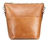 Jost Leder Schultertasche Tablettasche Rana Shoulder Bag Cognac braun