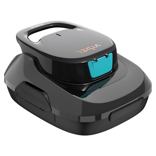 AIPER Poolroboter Akku, Poolsauger für Bodenpools bis 80 m², Pool Cleaner mit Selbst-Park-Funktion und 90 Minuten Laufzeit