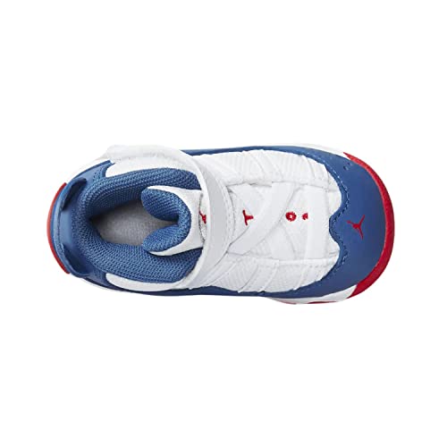 Jordan Baby Boy's 6 Rings (Infant/Toddler) White/True Blue/University Red 8 Toddler M3