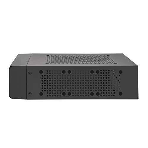 Gabinete Mini-ITX SilverStone ML10B, diseño modular y ultracompacto, color negro, material aluminio miniatura 6