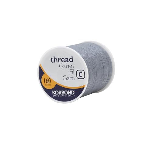 Korbond Polyester Thread 160m Grey