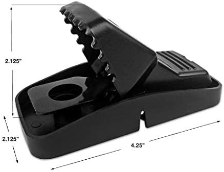 Snapper Quick-Set Reusable Snap Mouse Traps by Catchmaster - 6 Pack, Ready to Use Indoors & Outdoors. Grip Instant Kill Plastic Environment-Friendly Glue-Free Poison-Free