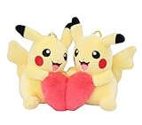 Pokemon | Llavero de peluche de Pokémon/figura con dije de bolsa | Más de 15 años | Pikachu con corazón