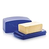 NewTupperware Impressions 1 lb Butter Dish Tokyo Blue