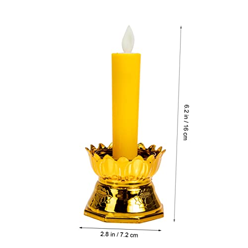 Velas LED impermeables con base estable y batería intercambiable 2