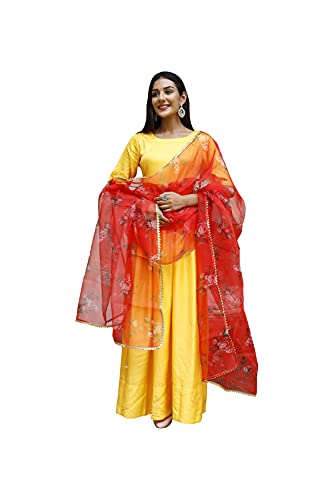 Foulard dupatta en organza qui ne glisse pas pour sublimer vos tenues de fête
