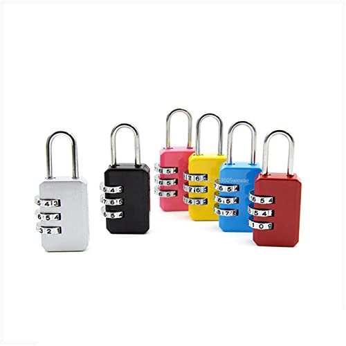 Serrure à code 3 chiffres argentée pour cadenas de valise et sac à dos - 7