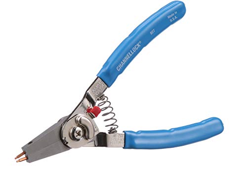 Channellock 927 8-Inch Snap Ring Plier | Precision Circlip Retaining Ring Pliers | Includes 5 Pairs of Interchangeable Tips | Made in the USA thumbnail 4