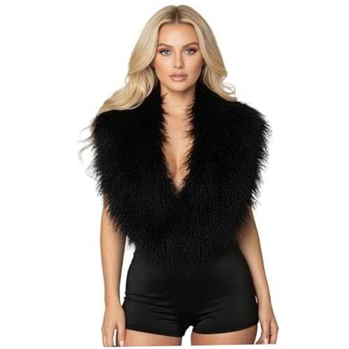 Mono de fiesta para mujer sexy con cuello de plumas escote V profundo espalda descubierta club