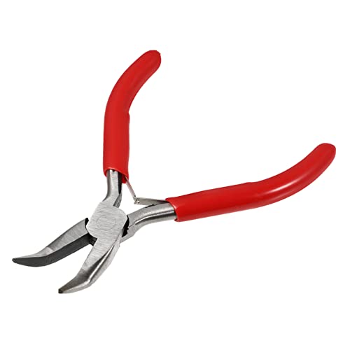 ARTSEWPLY Wire Wrapping Pliers Bent Chain Nose Pliers for Jewelry Making Ergonomic Grip Handle Construction for Shaping and Bending Wire DIY Projects
