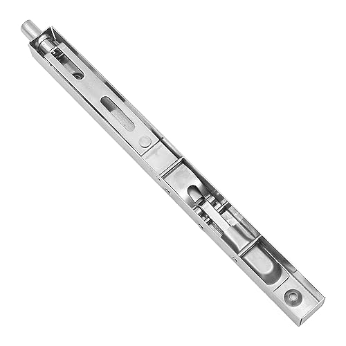 Set of 2 ZONADAH Concealed Door Bolt Security Lever Action Flush Bolt Latch Slide Locks, Stainless Steel Brushed Slide Latch - Image 4