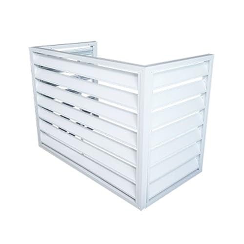 QYMYOZ Cubierta Antipolvo de Rejilla de ventilación, Cerca del Aire Acondicionado, Cubiertas de CA de Aluminio Resistentes y antirrobo, reducción de Ruido, Cerca para Ocultar el