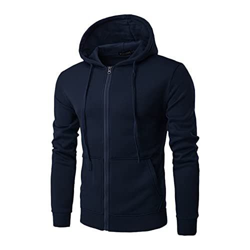 Men's Zip Up Hoodie Slim Fit Sweatshirt for Casual and Sportswear