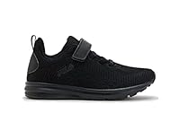 FILA Kid's Classico Strap Sneaker, Black, 5 US Big Kid