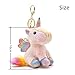 Ruzucoda Plush Unicorn Keychain Stuffed Animals Key Chains Backpack Ornaments Pendant Key Ring Pink
