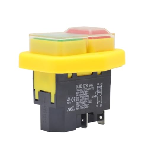KJD17B button switch 220V-240V 16A 4-pin power tool switch