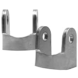 Flat Shock Mount Bracket 1/4 Inch Raw Steel Weld-On Suspension Bracket for Shocks & Coilovers, Universal Fit...