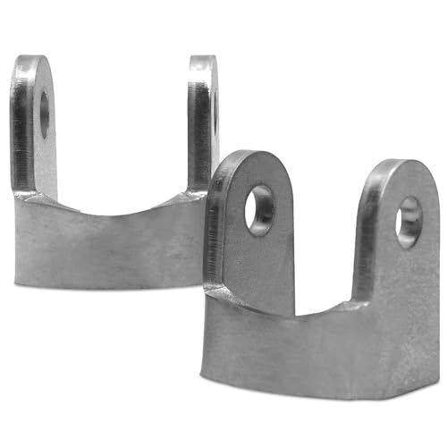 Flat Shock Mount Bracket 1/4 Inch Raw Steel Weld-On Suspension Bracket for Shocks & Coilovers Universal Fit for Trucks Buggies ATVs Off-Road Builds