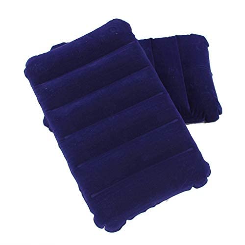 Amfs Store Velvet Air Pillow Cushion Sleeping Pillow Soft Comfortable Bag Backpacking Air Inflatable Travel Pillow Tourist Pillow (Blue) (Pack of 2) A P 2 4-image-37