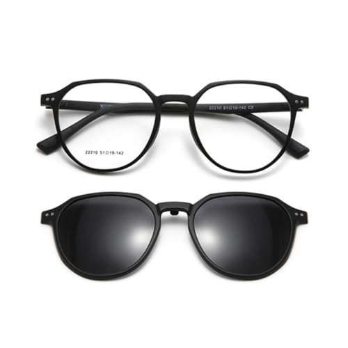 Lunettes de soleil polarisées hommes monture tendance et clip magnétique amovible