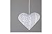 Produktbild Formano Hänger Herz 16cm Metall -weiss Fino