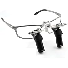 4X/5X/6X Ergo Loupes,48 Ergonomic Design,Bend Head Adjustable Magnifying Glasses,Ergonomic Binocular Magnifier 350-450mm 6, x
